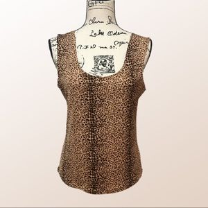 Susan Lucci animal print tank top